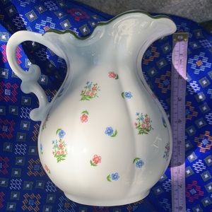 Andrea by Sedak Made in Japan 7226 Floral porcelain pitcher